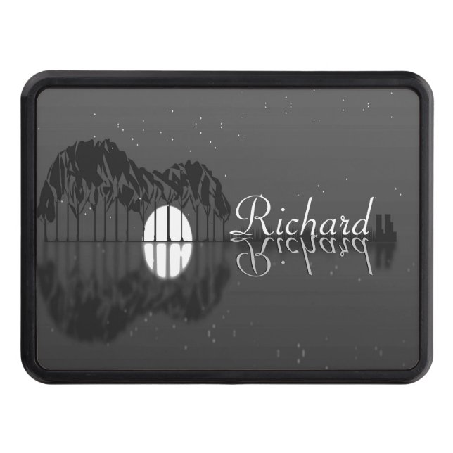 Guitar Cove Reflection Name  Hitch Cover (Front)