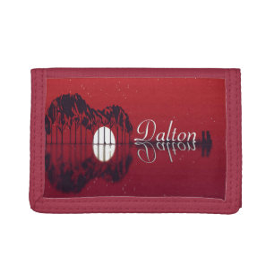 Guitar Cove Reflection Name  Trifold Wallet