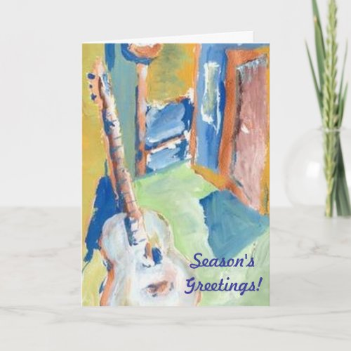 GUITAR CREATOR CHRISTMAS CARD BY RAINE CAROSIN