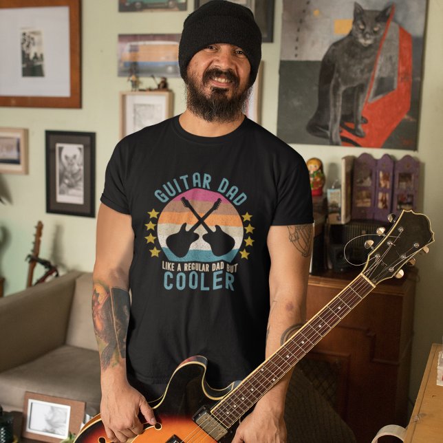 Guitar Dad Like a regular Dad But cooler T-Shirt (Creator Uploaded)