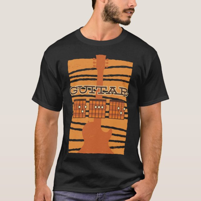 Guitar Dad Music Musician T-Shirt (Front)