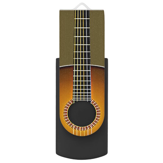 Guitar Design Flash Drive (Back (Vertical))