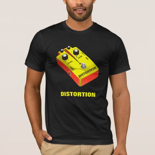 Guitar Distortion Pedal Yellow Orange T_Shirt