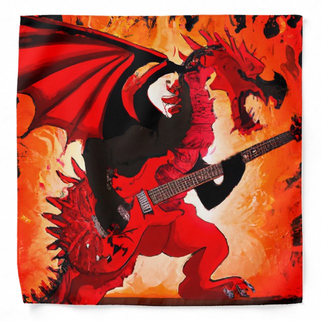 Guitar Dragon Bandana (Front)