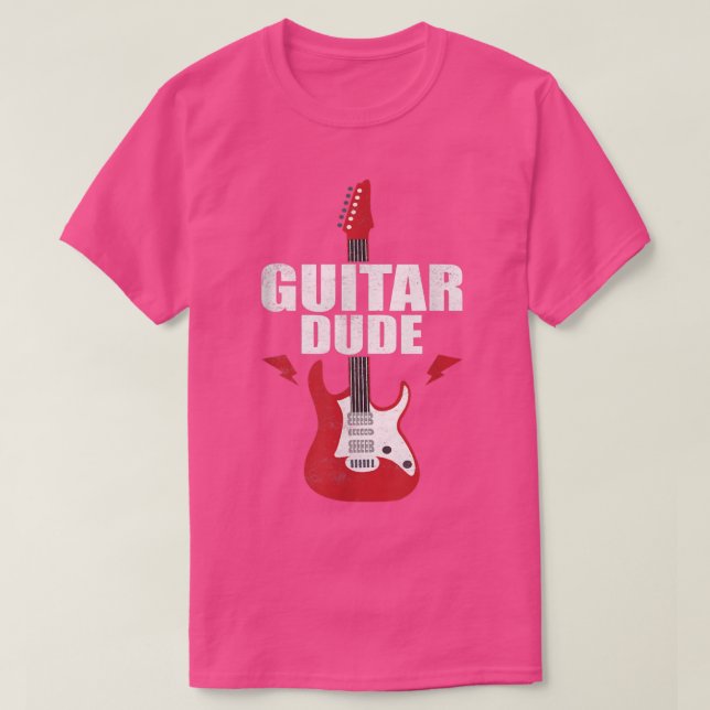Guitar Dude Musician Player  T-Shirt (Design Front)
