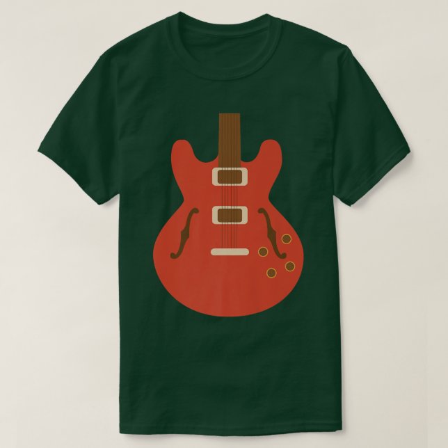 Guitar EGuitar Guitarist Player Music School Teach T-Shirt (Design Front)