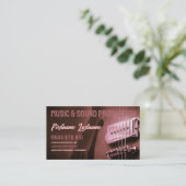 Guitar Electric Country Rock Music Business card (Standing Front)