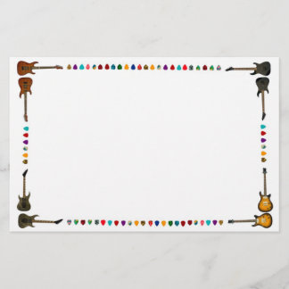 Guitar equipment stationery