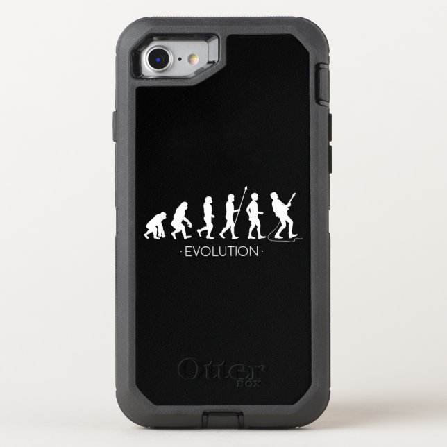 Guitar |Evolution of Guitarist | Rock Music Guitar Otterbox iPhone Case (Back)