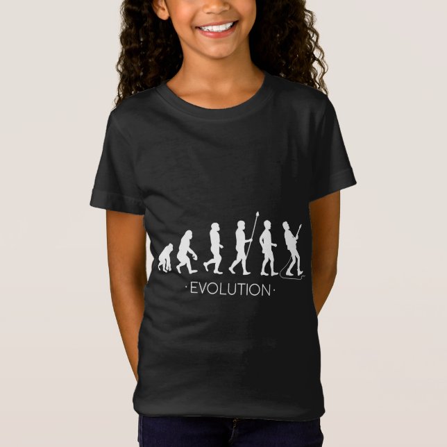 Guitar |Evolution of Guitarist | Rock Music Guitar T-Shirt (Front)