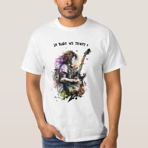 Guitar fan de musique rock T_Shirt
