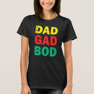 Guitar Father Figure Dad Bod Day Dadgadbod Guitari T-Shirt