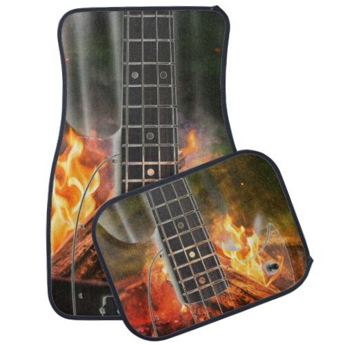 Guitar Fire Car Floor Mats