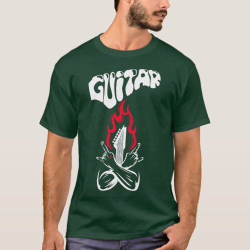 Guitar Flame T_Shirt