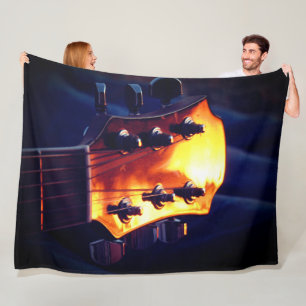 Guitar Fleece Blanket