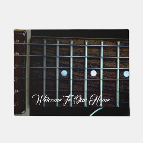 Guitar Fretboard Photograph Doormat