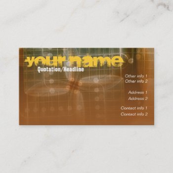 Guitar "frets" Business Card by onlinecards at Zazzle
