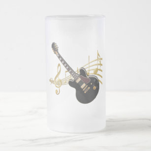 Guitar Frosted Mug