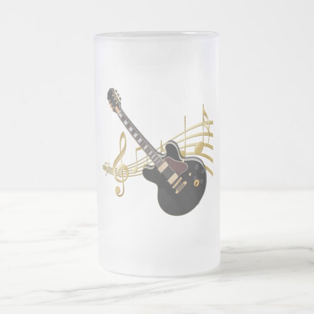 Guitar Frosted Mug (Center)