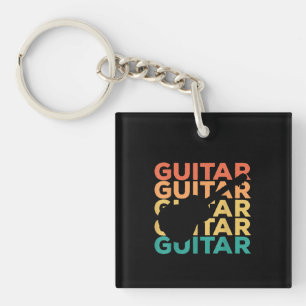 Guitar Gift Acoustic Guitar Guitarists Keychain