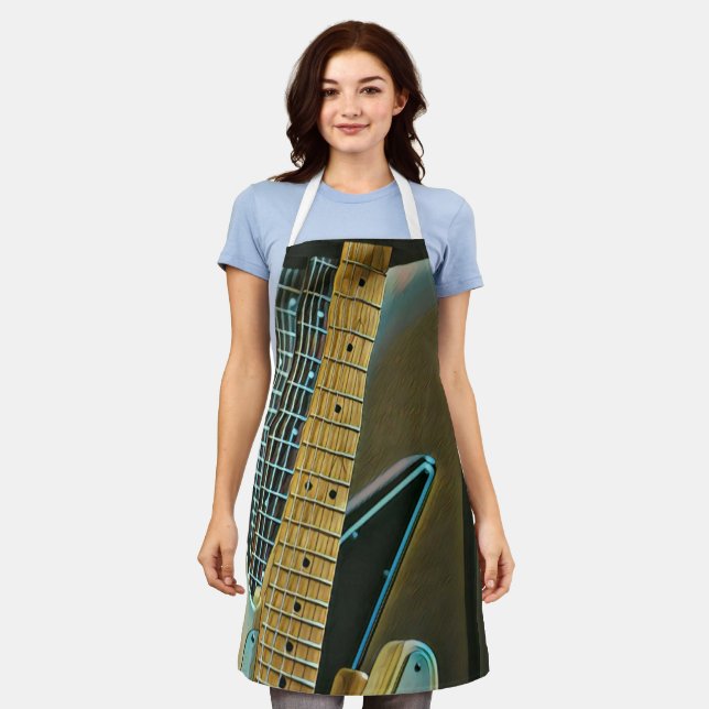 guitar gift for fathers day apron (Worn)