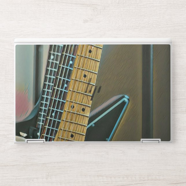 guitar gift for fathers day HP laptop skin (Front)