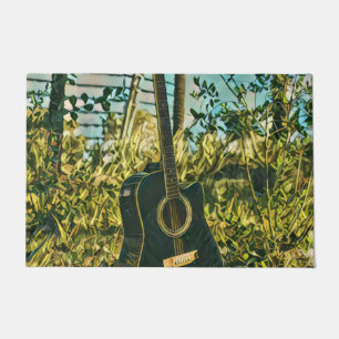Guitar gift for guitarist doormat