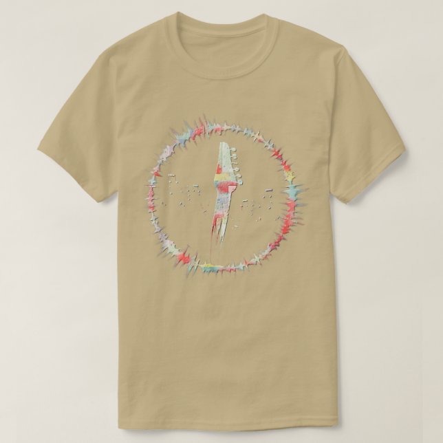 Guitar Gift Guitarists Music Ladies Mens Rooms  T-Shirt (Design Front)