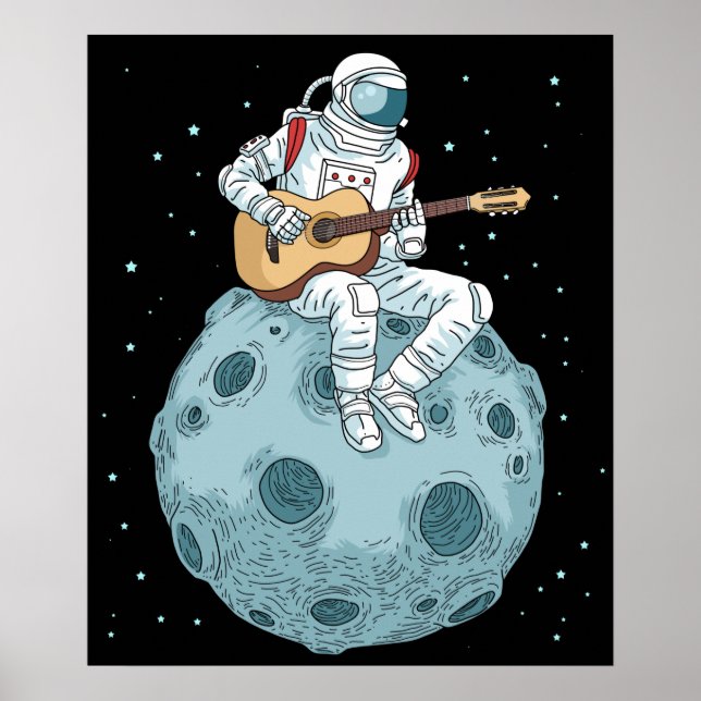 Guitar Gift Kids Music Electric Bass Guitar Poster (Front)