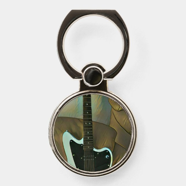 Guitar gifts for dad phone ring stand (Front)