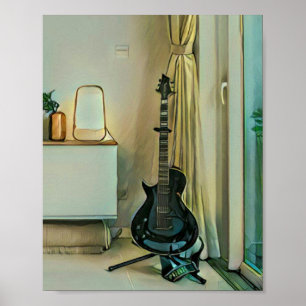 Guitar gifts for dad poster