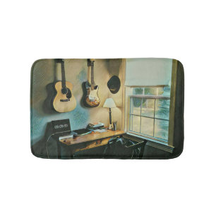 Guitar gifts for girlfriend bath mat