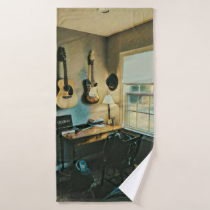 Guitar gifts for girlfriend bath towel set