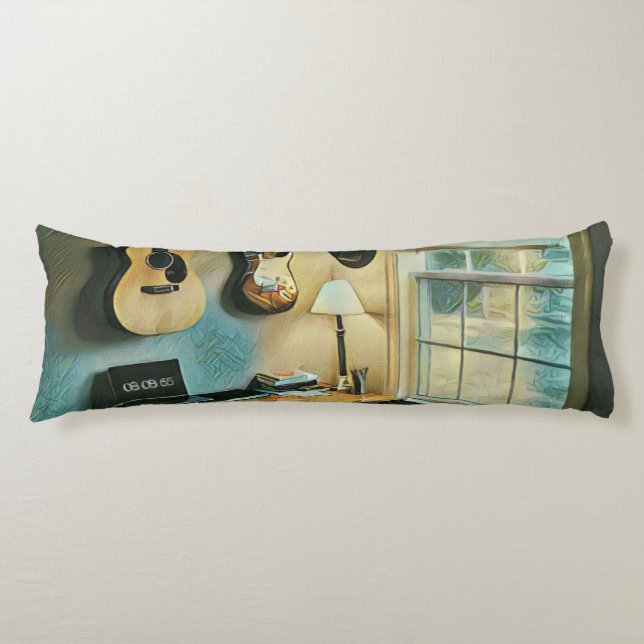 Guitar gifts for girlfriend body pillow (Front)