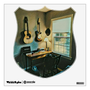 Guitar gifts for girlfriend wall decal