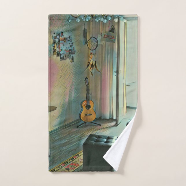 Guitar gifts for her hand towel  (Hand Towel)