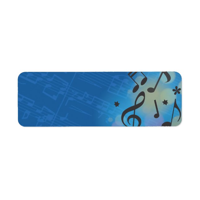 Guitar Girl Bat Bar Mitzvah print your own lables Label (Front)