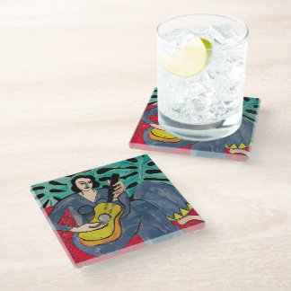 Guitar Glass Coaster