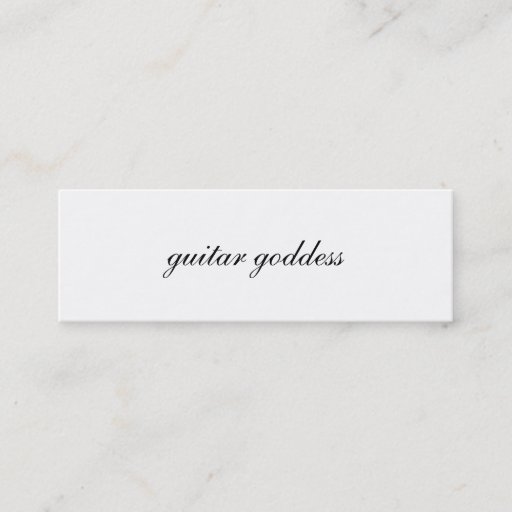 Customizable guitar goddess profile card business card template