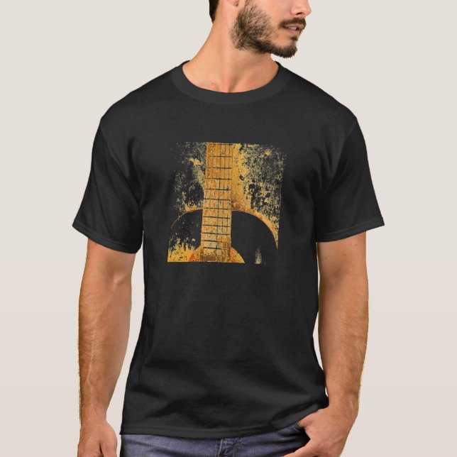 Guitar Gold Men's T Shirt (Front)