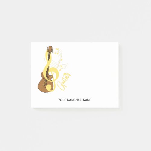 Guitar Graphic Musician Music Theme Post_it Notes