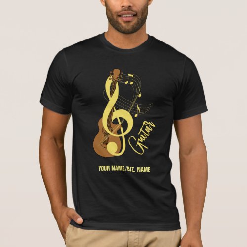Guitar Graphic Musician Music Theme T_Shirt