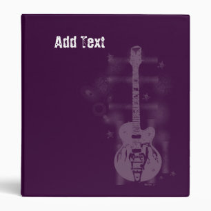Guitar Graphic Purple Custom Binders