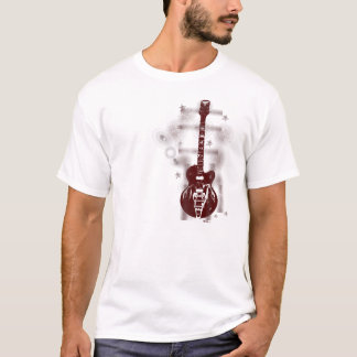 Guitar Graphic Red T-Shirt