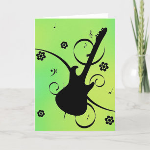 Guitar Greeting Card
