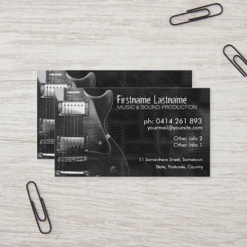 GUITAR "GREyAZ" Business card