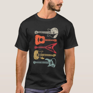 Guitar  Guitar  Retro Style For Guitarist T-Shirt