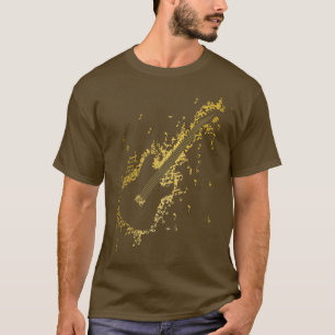 Guitar Guitarist Player Rock Musician Music Notes T-Shirt
