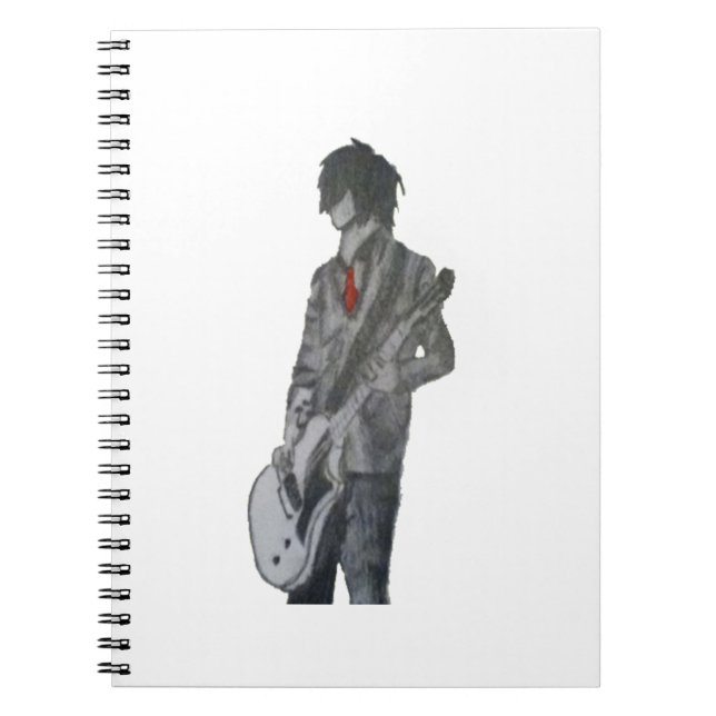 Guitar Guy Pencil Art Notebook (Front)
