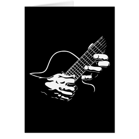 Guitar Hands II Card